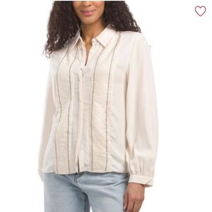 Zara Women’s Light Cream Button Up